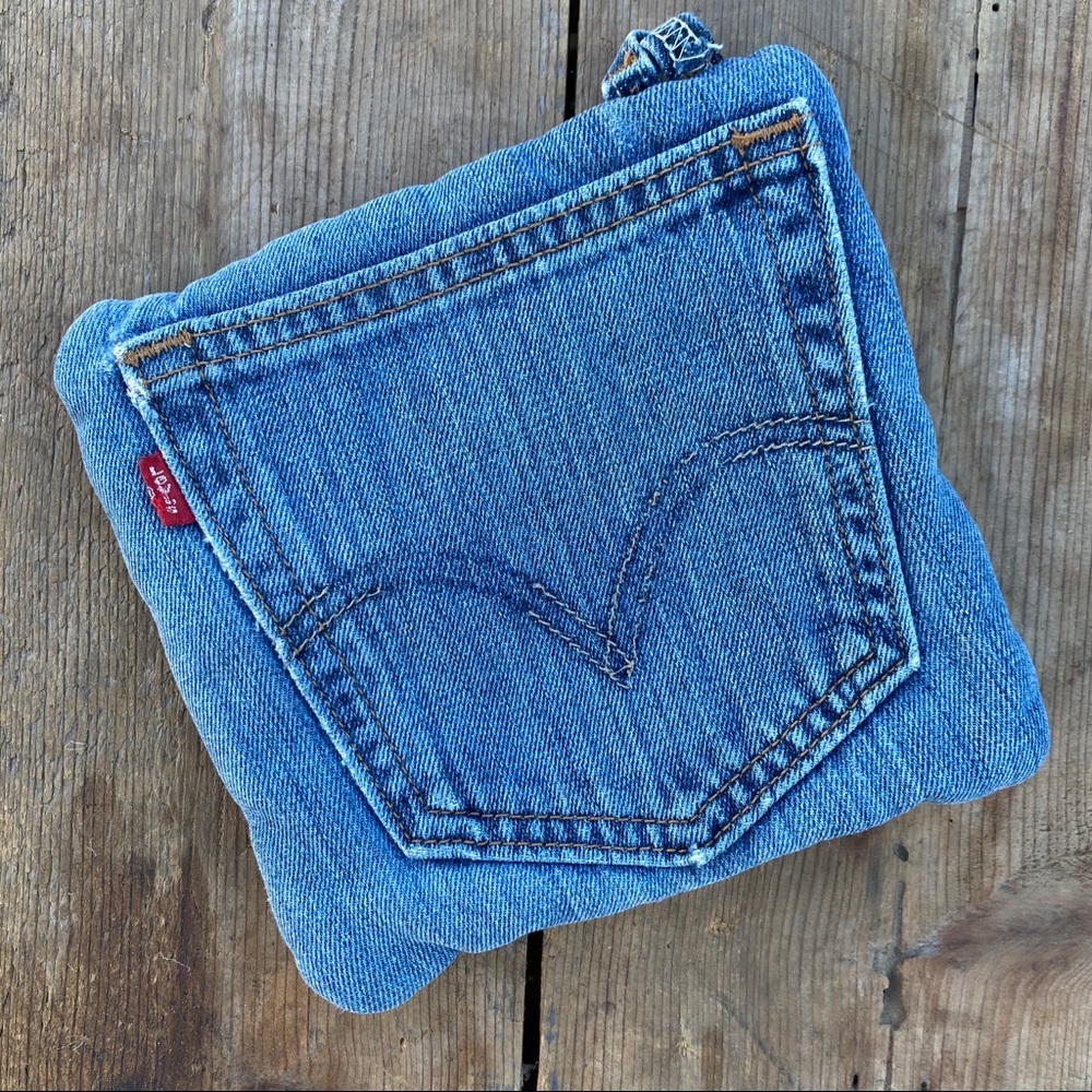 Hand Made Vintage LEVIS Pot Holder Hot Pad